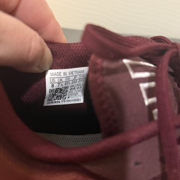 Adidas Impact FLX II (burgundy with original box) men's size 8 - Picture 9 of 9